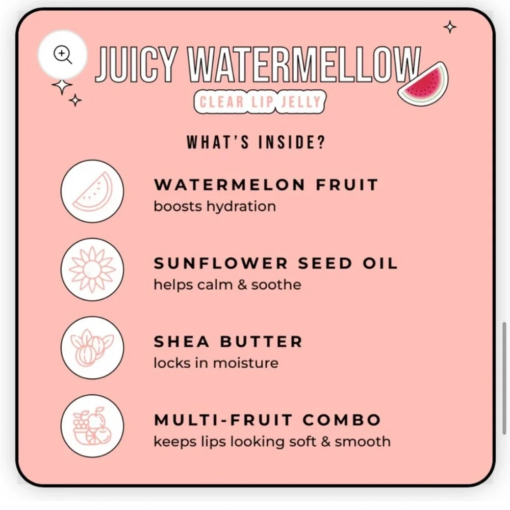 Avatara juicy water mellow clear lip jelly NEW